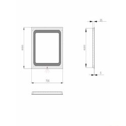 Зеркало LAVA Hella 70х65 Зеркало LAVA Hella 70х65