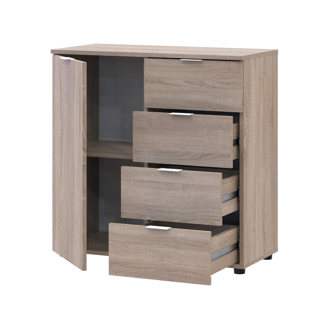 Комод Doros Рон 1 1 фасад 4 шухляды Дуб сонома 80х38х81 (41516294) Комод Doros Рон 1 1 фасад 4 шухляды Дуб сонома 80х38х81 (41516294)