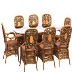 Комплект Ацтека ( обеденный стол + 8 стульев)