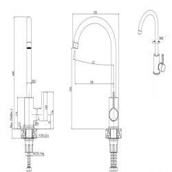 Смеситель Elleci C01 AVENA 51