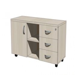 Мобильная тумба 3 ящика OS-11 60х100х45