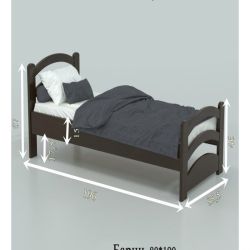 Кровать Барни из массива бука 80х160 Кровать Барни из массива бука 80х160