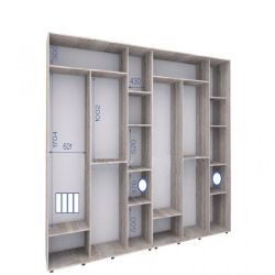 Шкаф-купе Престиж ПШК 340x220x58 01-4Ф