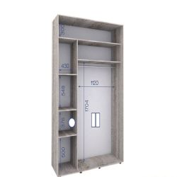 Шкаф-купе Престиж ПШК-07 160х240х58