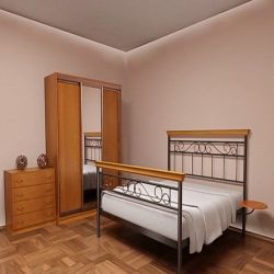 Полуторная кровать Эсмеральда Wood 120х190