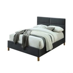 Двуспальная кровать Sierra Velvet 160х200 Серый