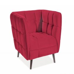 Кресло Castello Velvet 1 Бордовый