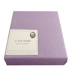 Простынь натяжная Cotton Stripe Plum-Lilac 30 80х190 лиловая