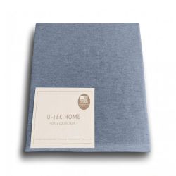 Простынь Cotton Melange Blue 80х190 натяжная