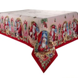 Скатерть новогодняя с люрексом jouets 100x100
