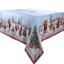 Скатерть новогодняя с люрексом hiver 100x100