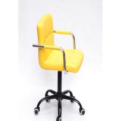 Кресло Arno-ARM BK - Office экокожа Желтый 1006