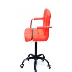 Кресло Arno-ARM BK - Office экокожа Красный 1007