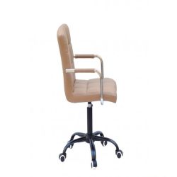 Кресло Augusto-ARM BK-Office экокожа бежевый 1009