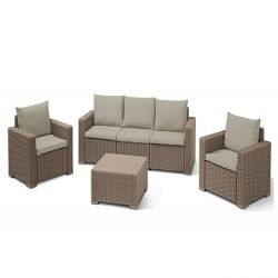 Комплект садовой мебели California 3 seater беж