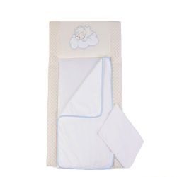 Пеленальный матрас Veres Sleepyhead blue 50х70