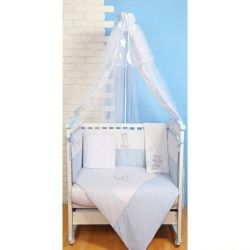 Постельное белье для новорожденного Veres Little Cat blue 7 единиц