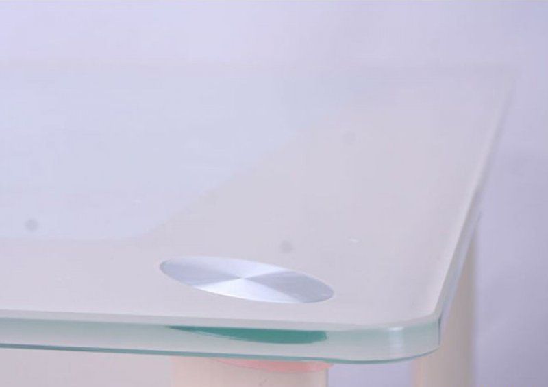 Стол B312 120х70х75 База сливочный/Стекло сливочный