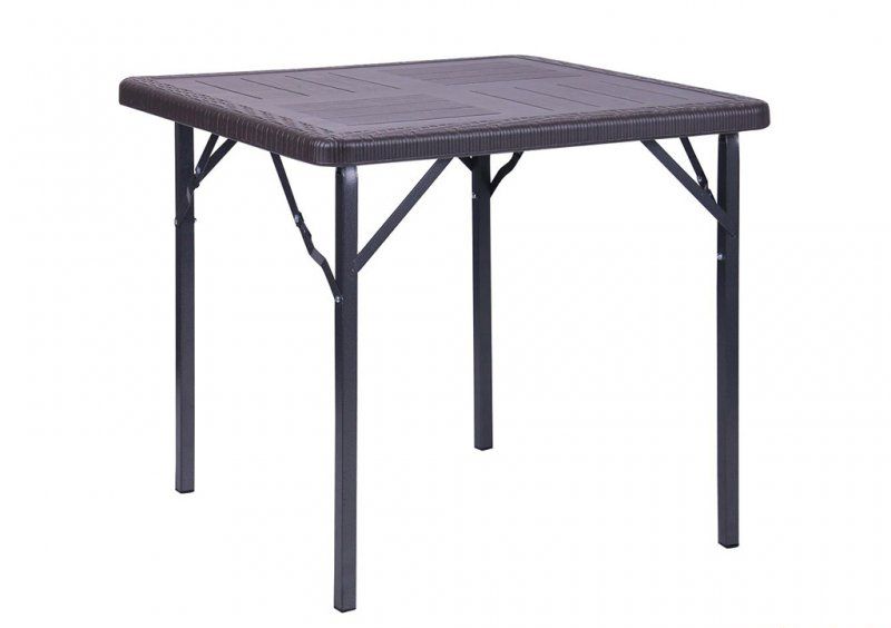 Стол складной Фиат WAK-78 78-78х70 пластик Wooden Brown
