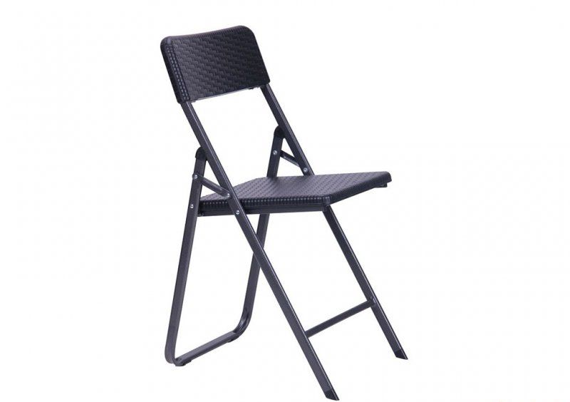 Стул складной Морган YC-042 пластик Rattan Black