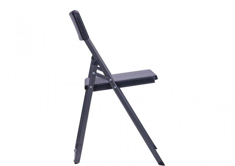Стул складной Морган YC-042 пластик Rattan Black
