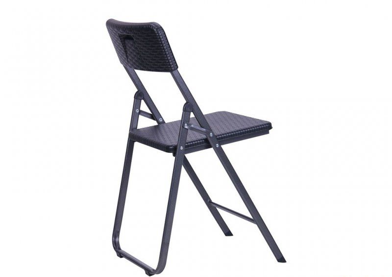 Стул складной Морган YC-042 пластик Rattan Black