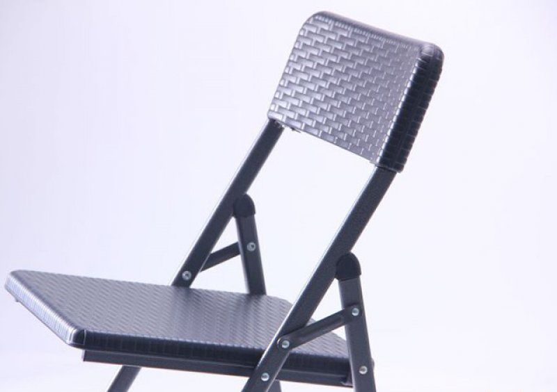 Стул складной Морган YC-042 пластик Rattan Black