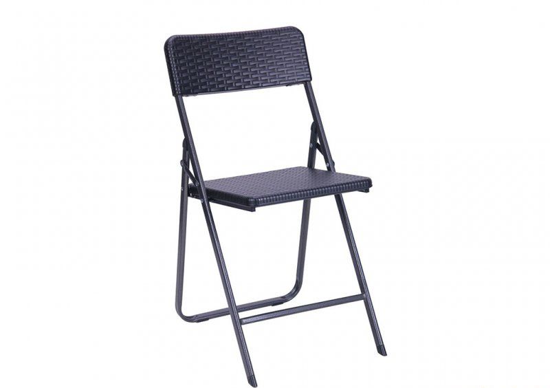 Стул складной Морган YC-042 пластик Rattan Black