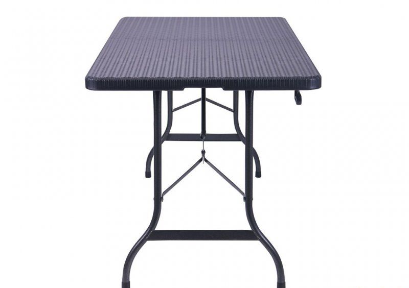 Стол складной Форд RZK-180 180х90х75х74 пластик Rattan Black