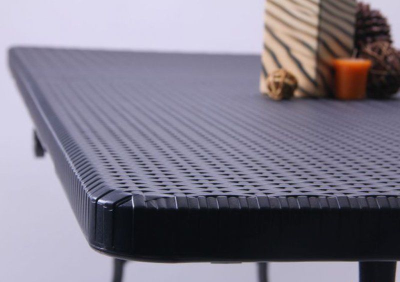 Стол складной Форд RZK-180 180х90х75х74 пластик Rattan Black