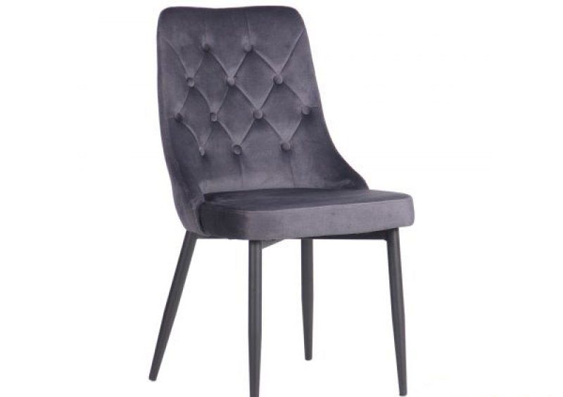 Стул обеденный Susan black/monsoon gray