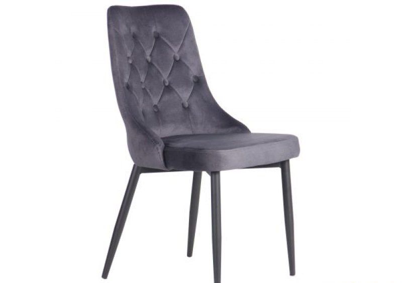 Стул обеденный Susan black/monsoon gray