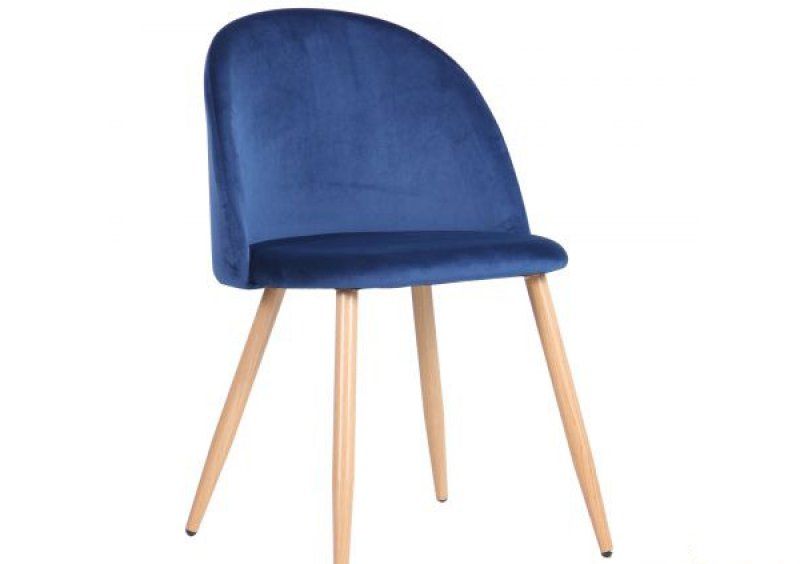Стул обеденный Sherry beech/blue velvet
