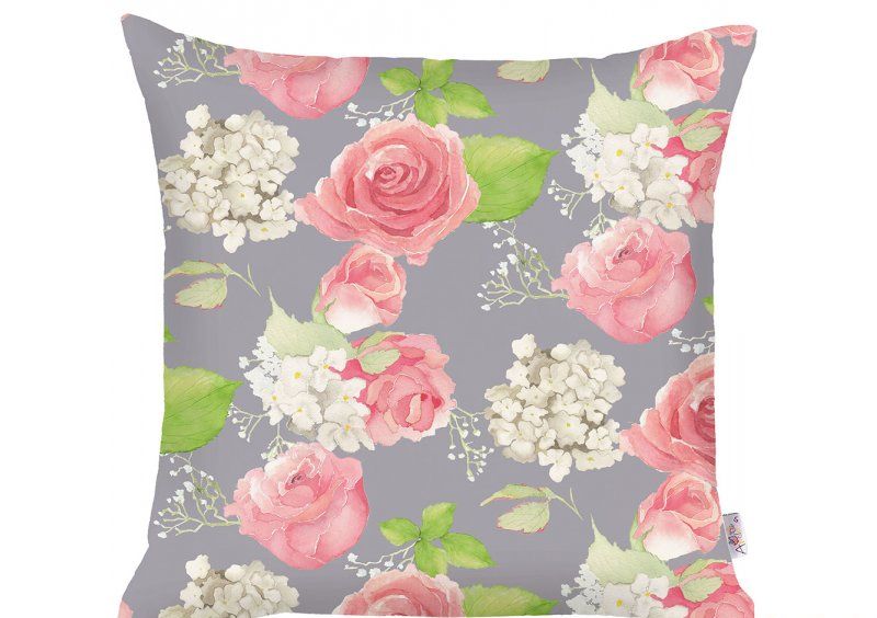 Декоративная подушка Hydrangea gray 43х43