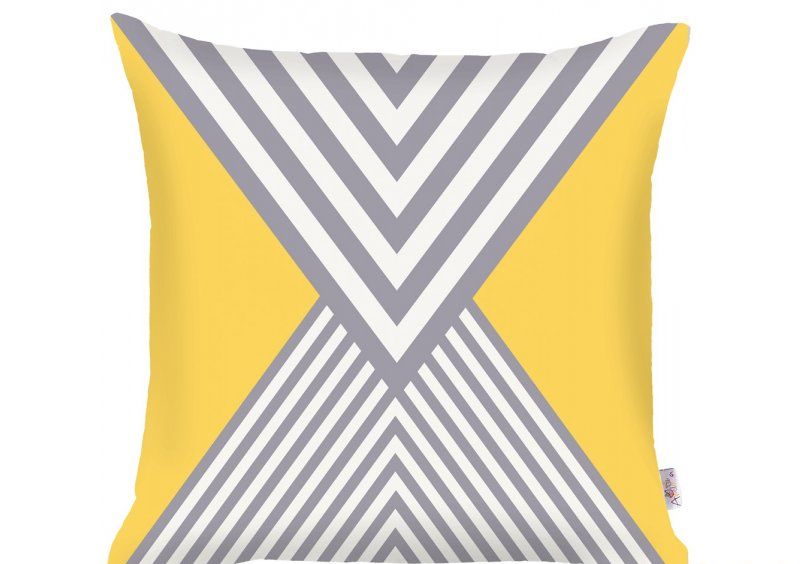 Декоративная подушка Yellow scandi-2 43х43