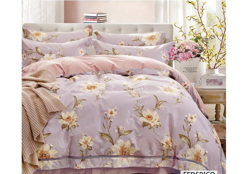 Двуспальное постельное белье печатное Arya Federico 200х220