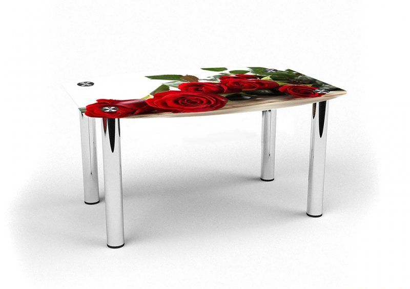 Журнальный стол бочка Red Roses 70х53