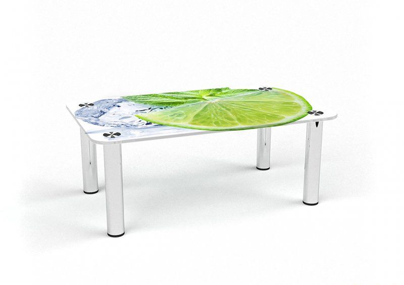 Прямоугольный журнальный стол Ice lime 70х43