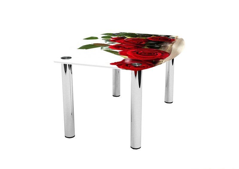 Журнальный стол бочка Red Roses 70х53