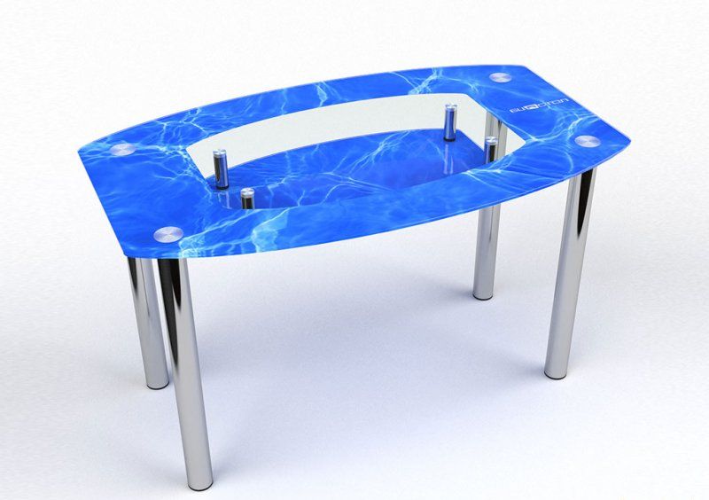 Стол обеденный Бочка с полкой Acqua 91х61