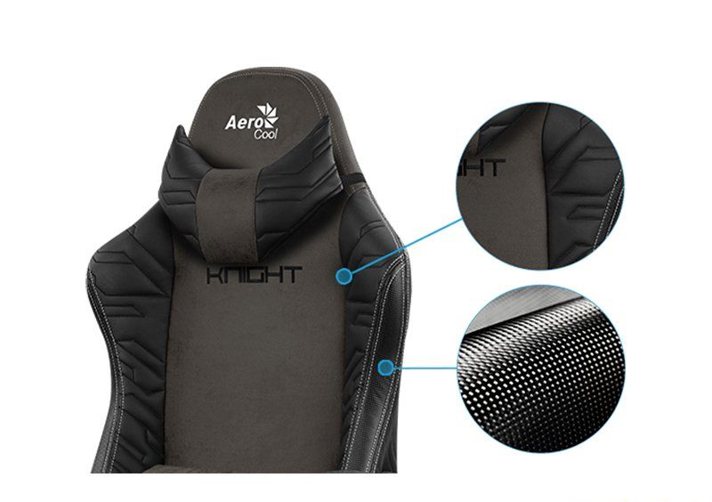 Кресло для геймеров AEROCOOL KNIGHT Iron Black