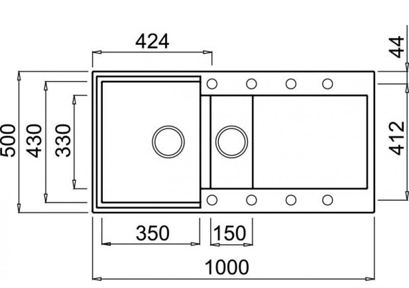 Мойка Elleci EASY 475 aluminium