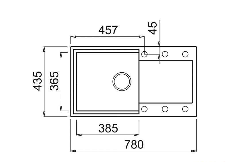 Мойка Elleci EASY 290 aluminium