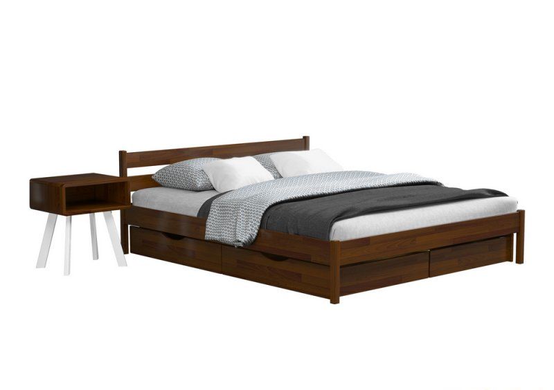 Кровать Нота Бене 160x200 из щита бука