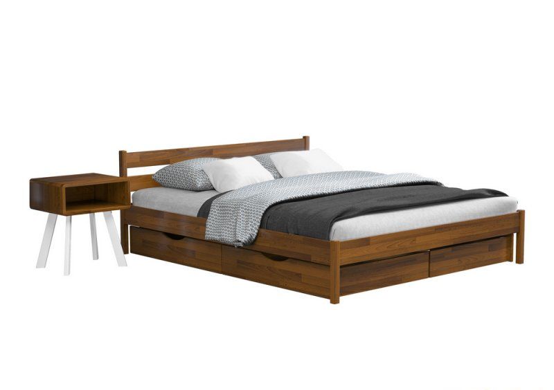 Кровать Нота Бене 160x200 из щита бука