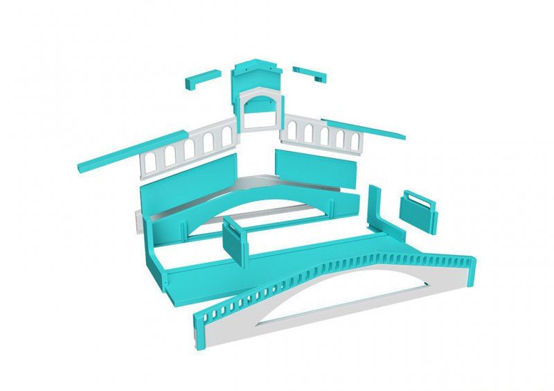 Книжная полка Rialto Bridge Tiffany