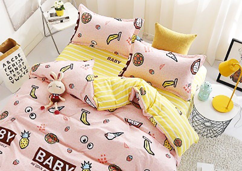 Двуспальный Евро комплект постельного белья Baby 200х230