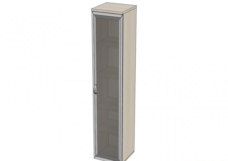 Стеллаж офисный со стеклом OS-15 180х40х40
