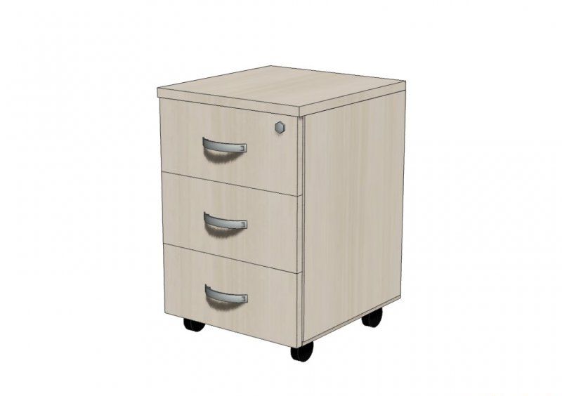 Мобильная тумба 3 ящика OS-9 60х40х40