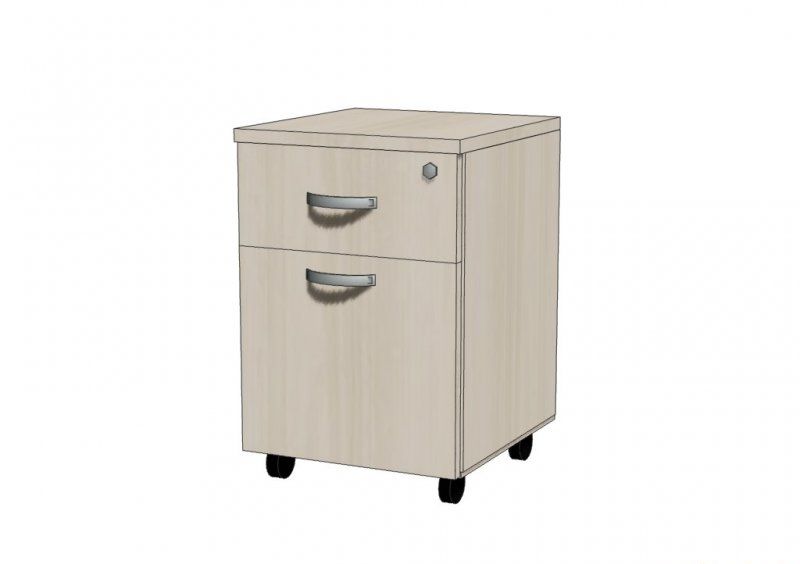 Мобильная тумба 2 ящика OS-9 60х40х40